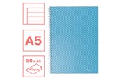 Schrijfblokken, formulieren en notitieboekjes - Esselte  Colour'Breeze A5 Notebook lined wirebound Blue - 628471