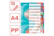 Archivering & Opslag - Esselte Colour'Breeze A4 Tabbladen, 10 Tabs, PP - 628500