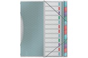 Archivering & Opslag - Esselte Colour'Breeze sorteermap met 12 tabbladen - 626256