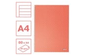 Schrijfblokken, formulieren en notitieboekjes - Esselte  Colour'Breeze A4 Notebook lined wirebound Coral - 628483