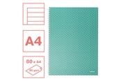 Schrijfblokken, formulieren en notitieboekjes - Esselte  Colour'Breeze A4 Notebook lined wirebound Green - 628482