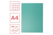 Schrijfblokken, formulieren en notitieboekjes - Esselte Colour'Breeze A4 Notebook squared wirebound Green - 628477