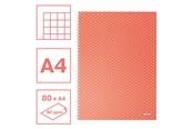 Schrijfblokken, formulieren en notitieboekjes - Esselte  Colour'Breeze A4 Notebook squared wirebound Coral - 628478