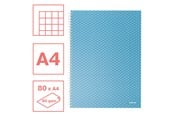 Schrijfblokken, formulieren en notitieboekjes - Esselte  Colour'Breeze A4 Notebook squared wirebound Blue - 628476