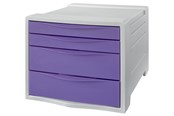 Archivering & Opslag - Esselte Colour'Breeze ladenblok, 4 laden Lavendel - 628458