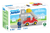 Playmobil - Playmobil 1.2.3 - Junior ladderbrandweerwagen - 71683