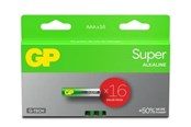 Batterij - GP Battery Super Alkaline AAA/LR03 16-pack - GPPCA24AS565