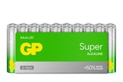 Batterij - GP Battery Super Alkaline AAA/LR03 20-pack - 151440