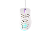 Muis - Deltaco GAMING WM75 Ultralight Wired - Gaming muis - 7 knoppen - Wit met RGB-licht - GAM-108-W