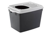 Katten - Ferplast - Litter Box Jumpy Black/White 38.8x57.5x39CM - 776.0060