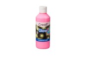 Creatief spelen - Creall Glow in the Dark Paint Pink 250ml - 05942