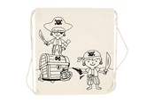 Creatief spelen - Creativ Company Color your own Cotton Gym Bag Pirates - 499651