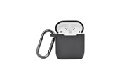 Mobiel - Overige accessoires - NORTH Airpods Protective Case Silicone Carabiner Dark Grey - 616502