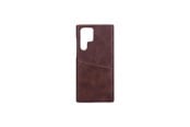 Mobiel - Covers & Cases - ONSALA Mobilecover Brown with Cardpocket Samsung S22 Ultra - 588601