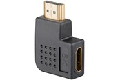Beelscherm- en tv-kabel - Pro HDMI - Angled Adapter 90° Horizontal - Black - 4040849657450
