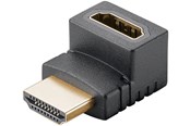 Beelscherm- en tv-kabel - Pro HDMI - Angled Adapter 90° Vertical - Black - 4040849657443