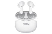 Headphones/Headsets - Niceboy HIVE Pins 3 ANC - White - hive-pins-anc-3-w