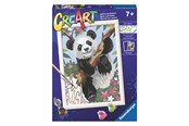 Creatief spelen - Ravensburger CreArt Painting by Numbers - Playful Panda - 202614