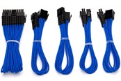Voedingskabel (intern) - DUTZO Sleeved voeding verlengkabel kit (v2) - Blauw - DSC-PCEV230CMBLU