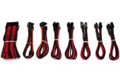 Voedingskabel (intern) - DUTZO Sleeved voeding verlengkabel Pro kit - Zwart / Rood - DSC-PCEP30CMBR