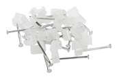 Kabelgoot, Kabelhoes & Kabelbinders - Nordic Quality Cable clips 2x4mm Neutral 25 pcs. - 222791