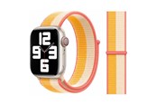 Smartwatch - Accessoires - Lippa Apple Watch nylon strap 38/40/41 - White/Yellow - LPAW020