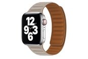 Smartwatch - Accessoires - Lippa Apple Watch Magnetic Leather Strap 38/40/41 - Beige / Brown - LPAW061