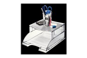 Archivering & Opslag - Leitz Plus - letter tray riser - transparent grey - 52340092