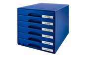 Archivering & Opslag - Leitz Drawer cabinet Plus 6-drawer Blue - 52120035