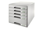 Archivering & Opslag - Leitz Drawer cabinet Plus 5-drawer Grey - 52110085