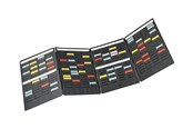 Conferentie & Presentatie - Nobo Mini - card planner board - 16 slots x 3 columns - black - 3084600
