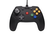 Gaming accessoires - Retro Fighters Brawler64 Color Edition v2 - Black - Wired Controller - Nintendo 64 - 745808421175