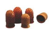 Bureau-accessoires - Rexel Size 0 - thimblette - rubber - dark orange (pack of 10) - 23520304