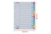 Archivering & Opslag - Esselte - divider - 12 parts - for A4 - tabbed - 100194