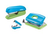 Bureau-accessoires - Rapid Mini Nietmachine F5 en Perforator Set Blauw/Groen - 5000370