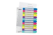 Archivering & Opslag - Leitz WOW - divider - for A4 Maxi - tabbed - multicolour - 12440000
