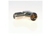 Antennekabel / connector - Triax Antenna Adapter F-Female to IEC-Female 2 Piece - 153553