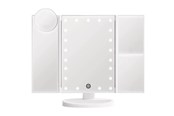 Make-up spiegels - UNIQ Hollywood trifold make up spejl - hvid - 4777-1