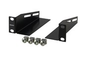 Accessoires - Deltaco L-support Rails 10" Cabinet 1U 136mm deep (2-Pack) Black - 10-33L