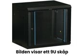 Rackkoffers - TOTEN 19? wall cabinet 6U 600 × 450 glass door black - WS64066001