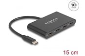 USB hub - DeLOCK - Hub - 10 Gbps - 4 Ports USB hub - 4 - Zwart - 64129