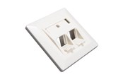Kabels - diversen - Triax Wall outlet Keystone CAT6 Angle - 157078