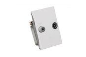 Antennekabel / connector - Triax Wall Outlet 2-way TD 241E White - 302587
