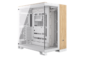 Case - Corsair 6500X - White/Bamboo Wood - Case - Miditower - Wit - CC-9011284-WW
