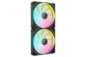 Case Fan - Corsair iCUE LINK LX140 2-pack - Case ventilator - 140mm - Black - 36 dBA - CO-9051028-WW