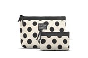 Make-up spiegels - Cimi A-Shaped 2-pcs Cosmetic Bag Set - Black and White - 5706402001632