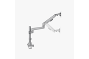 Monitorbevestiging - Alterzone Arm Ascend Single Monitor Arm Silver - ALZARMASC-W
