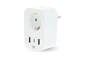 Smart Home - Nedis SmartLife Smart Plug Wi-Fi Power meter 3680 W Type F (CEE 7/7) / 1x USB-C / 2x USB White - WIFIP151FWT