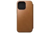 Mobiel - Covers & Cases - Nomad Modern Leather Folio - iPhone 15 Pro Max | English Tan | Leather - NM01634485