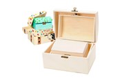 Kinderkamer - Playwood Decorate your own Wooden Treasure Chest 3pcs. - Sl 064